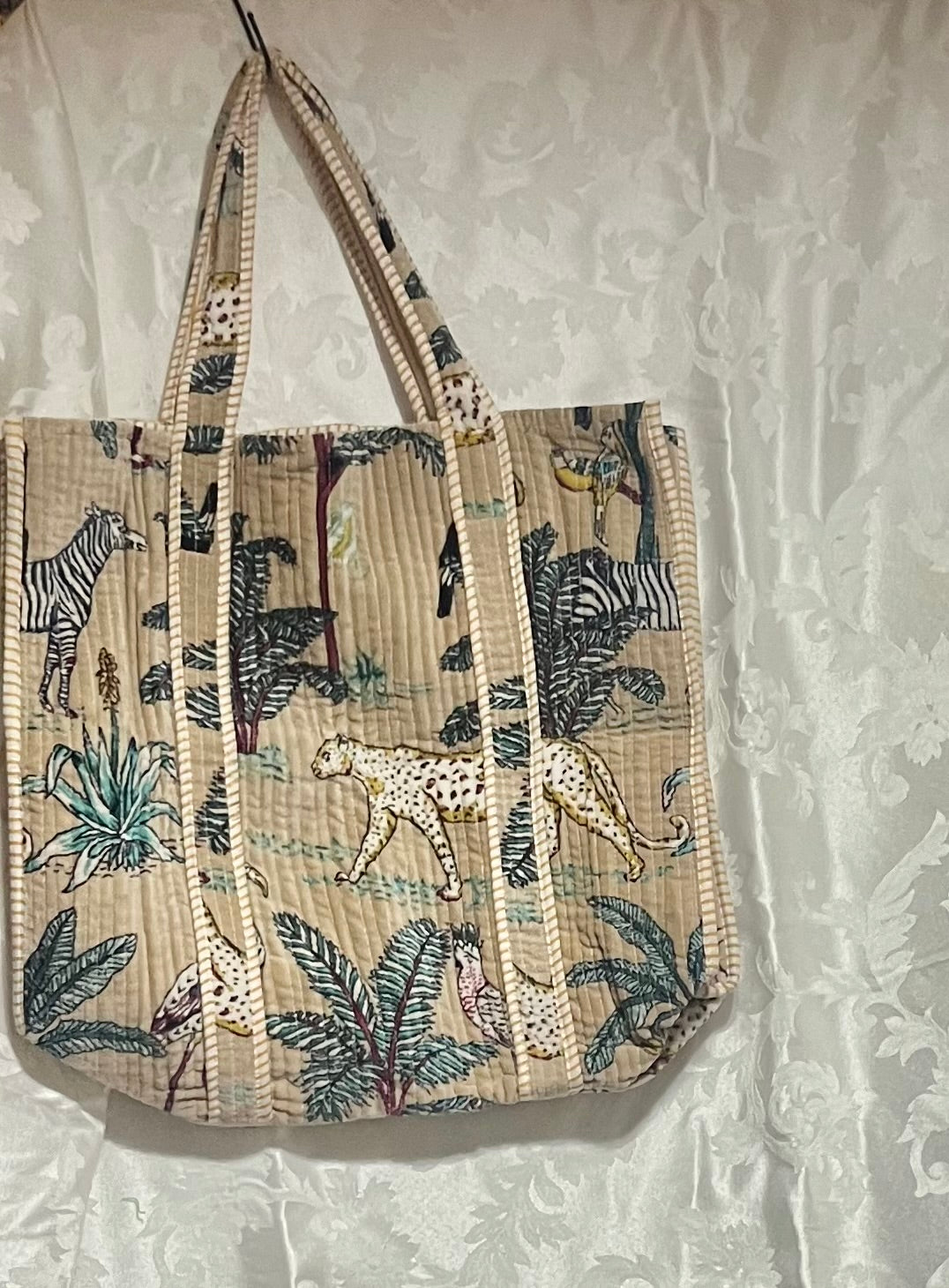 Weekender Velvet Tote