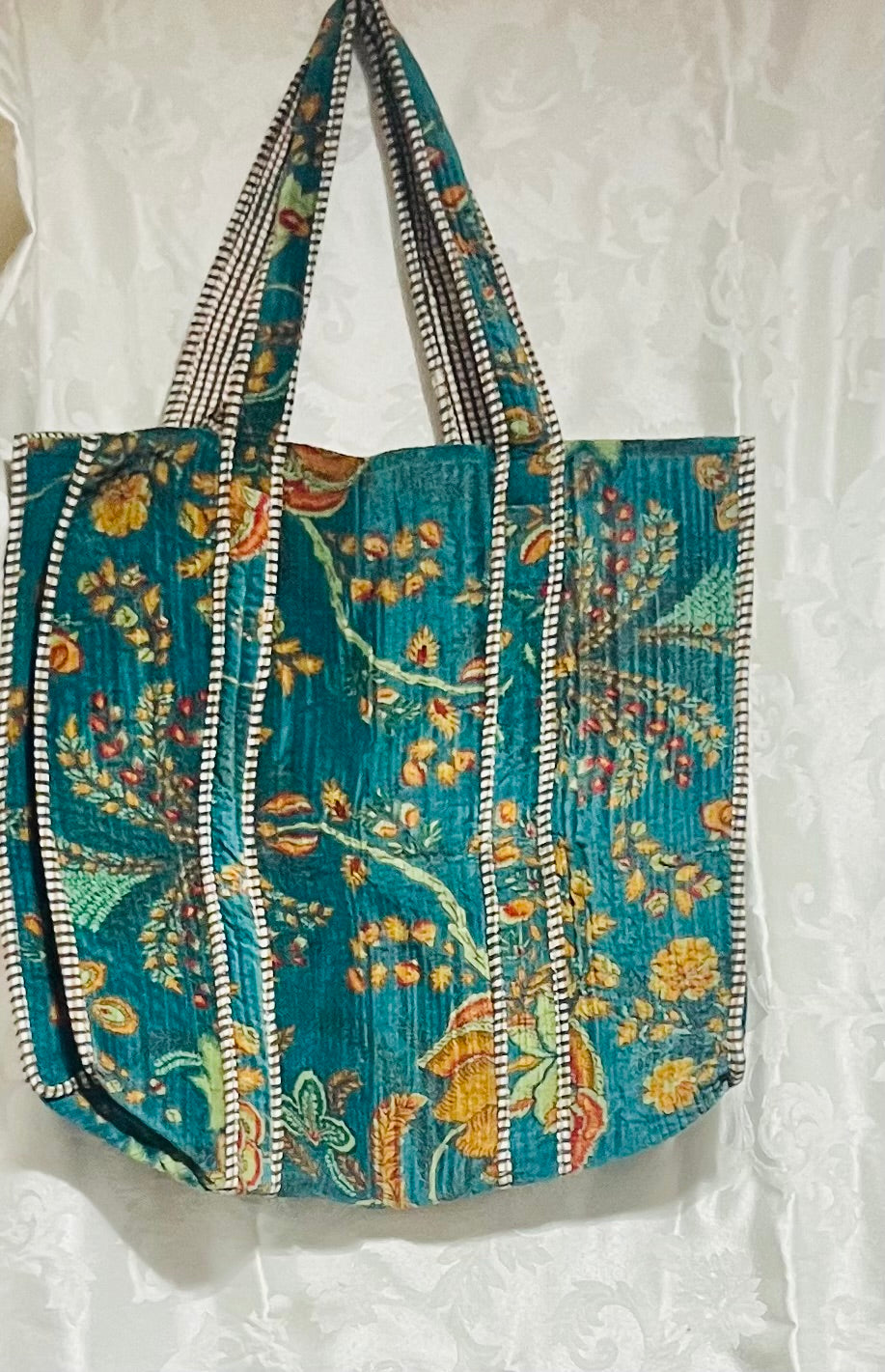 Weekender Velvet Tote