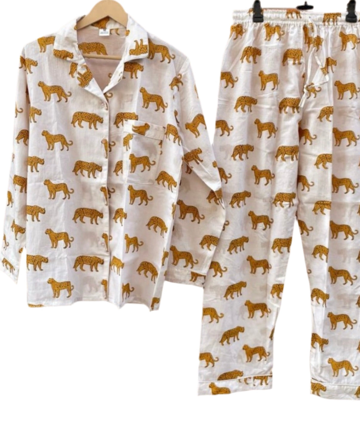 The Leopards Long Pajamas Pants Sets