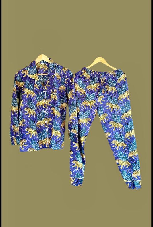 The Cheetahs Long Pants Pajamas Sets