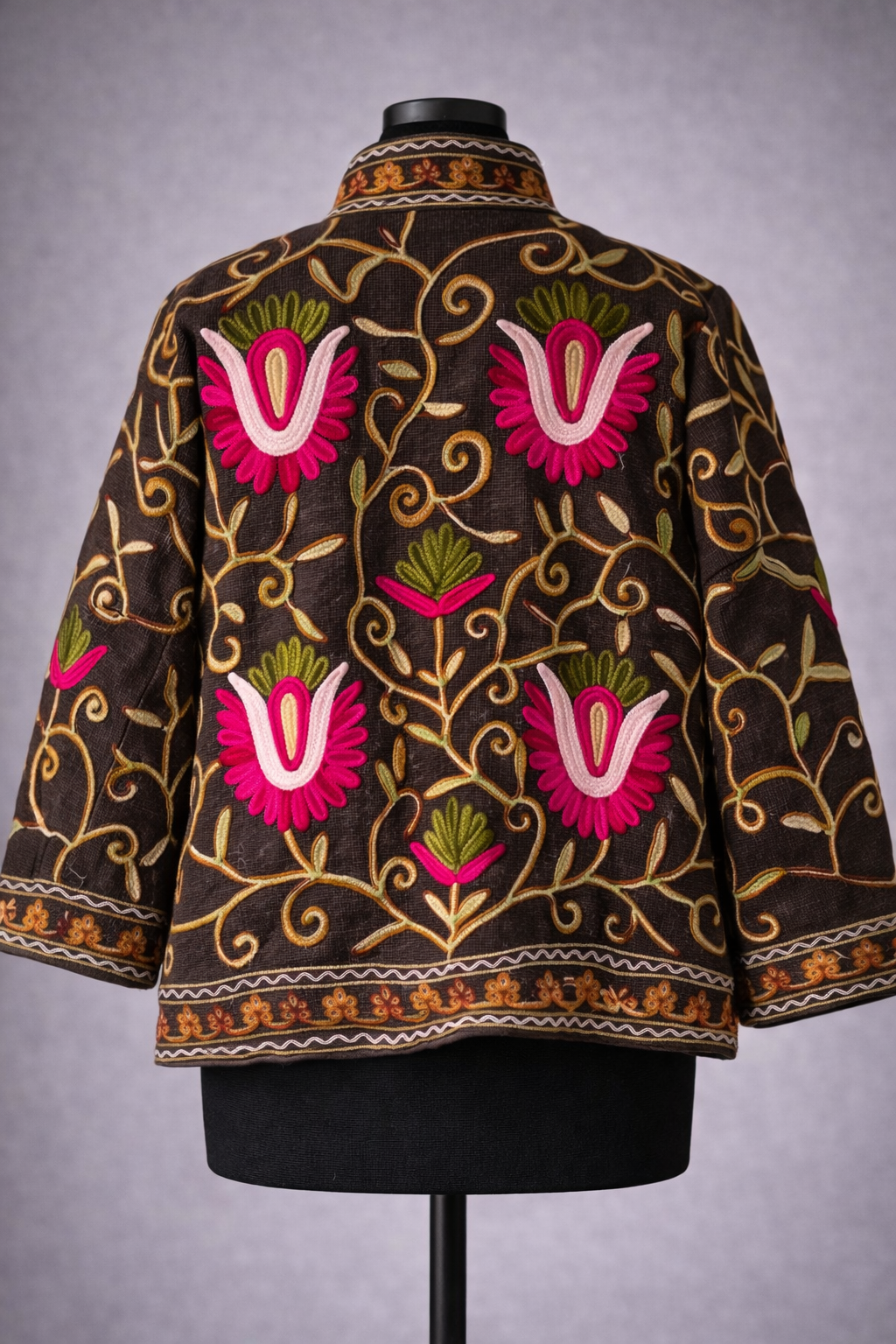 Embroidered Cotton Linen Jacket - Aire