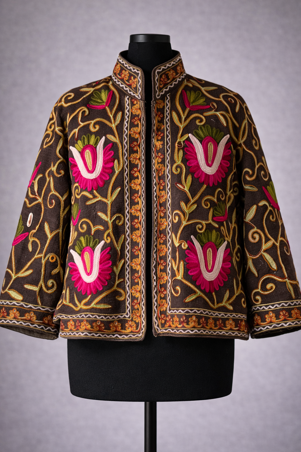 Embroidered Cotton Linen Jacket - Aire