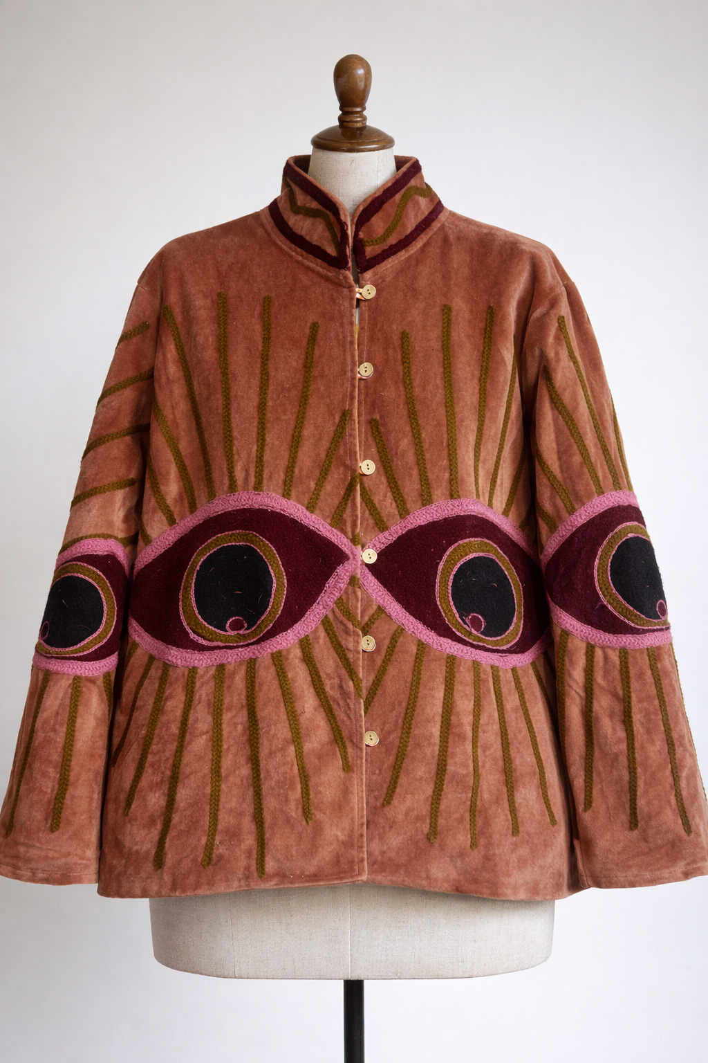 Embroidered Velvet Jacket —Val